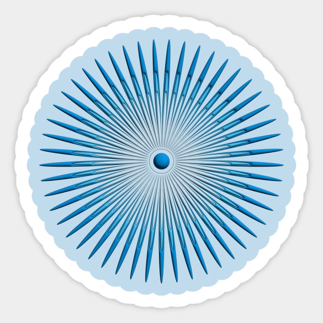 concentric blue Sticker by desingmari